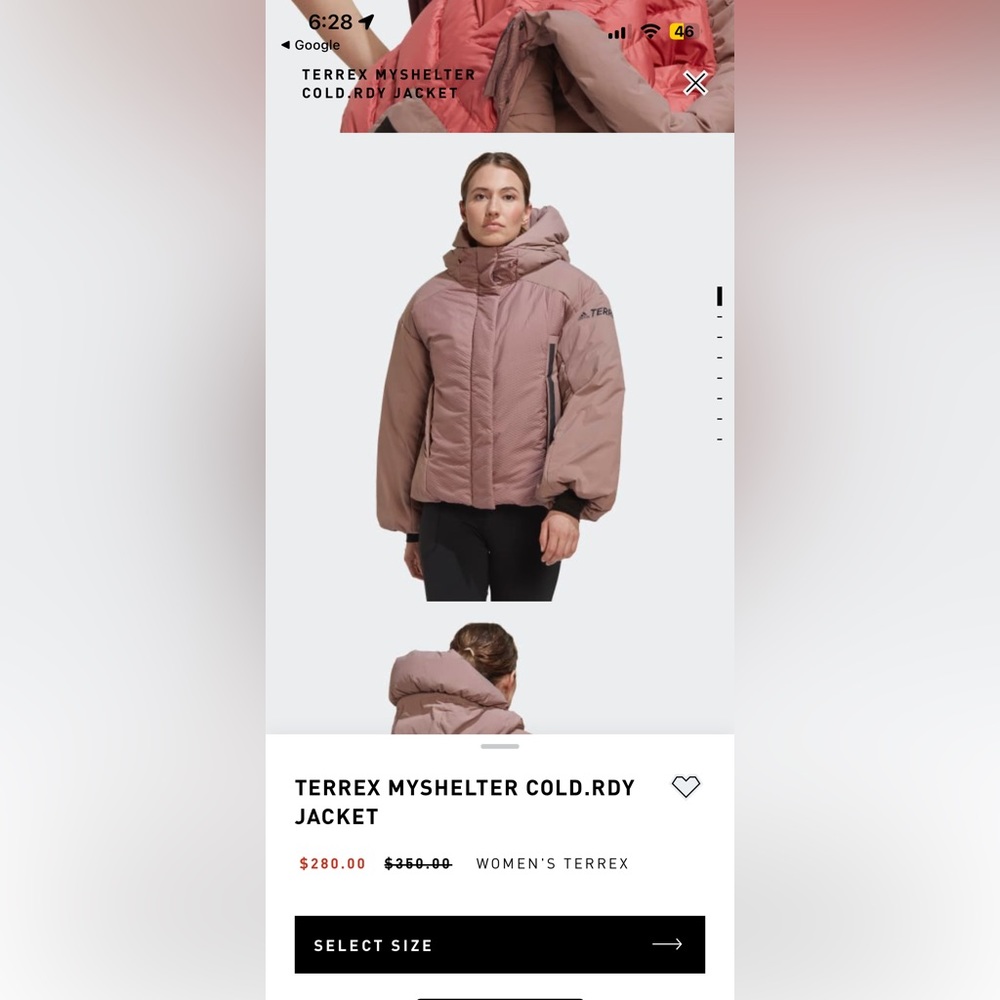 XSmall Adidas TERREX MYSHELTER COLD.RDY Jacket (new)